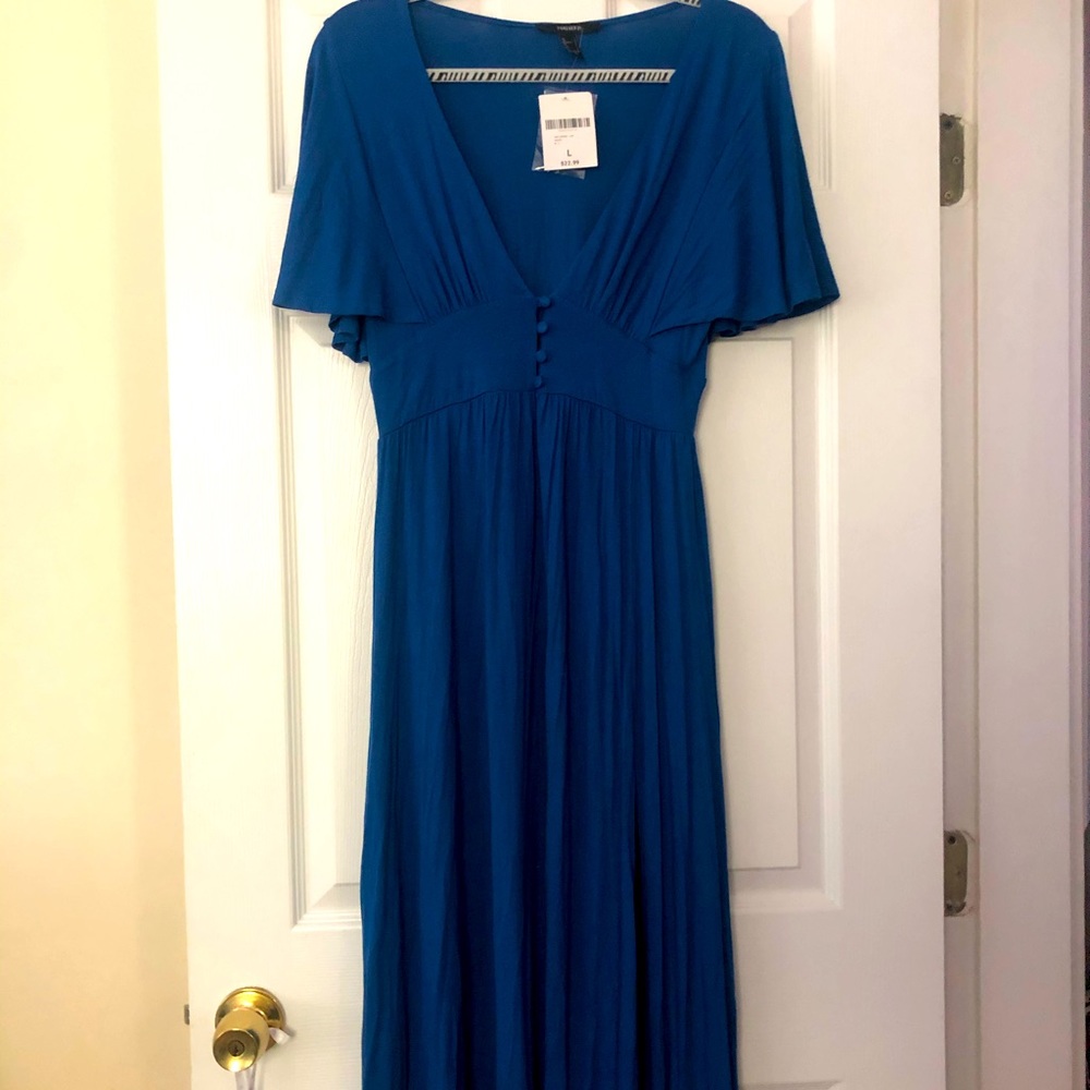 NWT forever 21 cobalt blue maxi dress